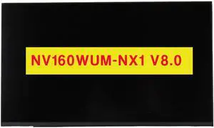 NUOLAISUN 16.0" Screen Replacement NV160WUM-NX1 V8.0 for ASUS GU603HE-211.ZM16 NV160WUM NX1 V8.0 1920x1200 144Hz 40Pin LCD Non-Touch Display Panel