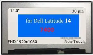 NUOLAISUN B140HAN04.6 Screen Replacement for Dell Latitude 14 7400 14.0" FHD 1920x1080 30 pin LCD Non-Touch Screen Display Panel