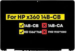 NUOLAISUN 14.0" Digitizer Assembly for HP Chromebook x360 14B-CB 14b-cb0013dx 14b-cb0023dx 14b-cb0047nr 14b-cb0097nr 14b-cb0033dx M47691-001 LCD Touch Screen Replacement HD 1366 * 768