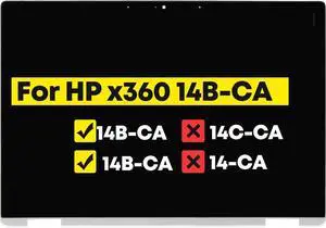 14.0" Digitizer Assembly for HP Chromebook x360 14B-CA 14b-ca0xxx 14b-ca0013dx 14b-ca0023dx 14b-ca0010nr 14b-ca0036nr 14b-ca0645cl 14b-ca0025cl 14b-ca0015cl 14b-ca0061wm LCD Touch Screen Replacement
