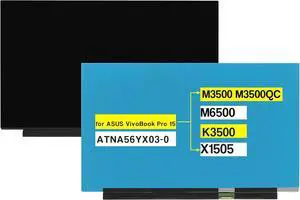 NUOLAISUN 15.6" OLED Screen Replacement ATNA56YX03-0 ATNA56YX03 for ASUS VivoBook Pro 15 M3500 M3500QC M6500 K3500 X1505 FHD 1920x1080 Display Panel AM-OLED Non-Touch