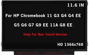 NUOLAISUN 11.6" Screen Replacement for HP Chromebook 11 G3 G4 G4 EE G5 G6 G7 G9 EE 11A G8 EE Non Touch, ProBook 11 G2, Stream 11 Pro G3 Series HD 1366x768 30Pin LED LCD Display Panel