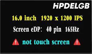 NUOLAISUN Replacement for ASUS TUF Gaming A16 F16 FA607 FX607 FA608 FA617 FA617NT FA617NS FA617XS FA617NSR GX650 2023 2024 165Hz WUXGA 1920x1200 IPS 40Pins LCD Non-Touch Display Screen Panel