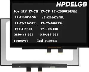 NUOLAISUN Replacement for HP 17-CN 17-CN0010NR M50441-001 N39382-001 17-CP 17-CP0056NR 17-CN3165CL 17-CP0076NR 17-CN0001TG 17T-CN300 17T-CN400 17-CN0001DS LCD Touch Screen Display 1600x900
