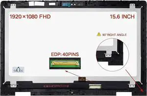 Replacement for Dell Inspiron 5568 i5568 5578 5579 i5578 P58F P58F001 YM0K7 0YM0K7 0079Y 00079Y LCD Display Touch Screen Digitizer Assembly with Bezel 40pin 1080p IPS