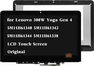 Screen Replacement for Lenovo Yoga 300w Gen 4 82VM 82VN 5M11H61340 5M11H61338 5M11H61342 5M11H61344 1366x768 11.6" 60Hz LCD Touch Screen Display Digitizer Assembly