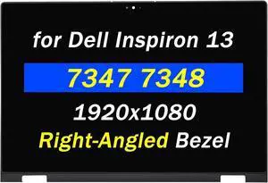 Replacement for Dell Inspiron 13 7347 7348 7359 LCD Display P57G P57G001 P57G002 9CWH8 LTN133HL03-201 13.3" 1920x1080 30Pin LED Touch Screen Digitizer Assembly Right-Angled Bezel (Not-for 7352 7353)
