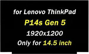 Replacement for Lenovo ThinkPad P14s Gen 5 Type 21ME0016US 21G2 21G3 21ME 21MF B145UAN01.0 MNE507QS2-1 14.5" 1920x1200 60Hz 30 Pins LCD Non-Touch Screen Display Panel (Only for Non-Touch Screen)