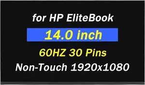 Replacement for HP EliteBook 640 G9 G10 / 645 G9 G10 for EliteBook 840 G7 G8 / 845 G7 G8 FHD 1920x1080 30pins 60Hz 13.3" LED LCD Screen Display Screen Panel (Only for Non-Touch Screen)