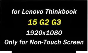 15.6" Replacement for Lenovo Thinkbook 15 G2 G3 15-IIL 15-IML 15-ACL Model 20VE 21A4 20SM 20RW FHD 1920x1080 30pins 60Hz LCD Screen Laptop Panel(Only for Non-Touch Screen)