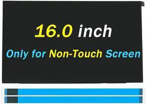 Replacement for HP Elitebook 860/865 G9 G10 for Elitebook 660/665 G10 G11 1920x1200 30 Pins 60hz 16" LCD Non-Touch Screen Display Digitizer Panel (Only for Non-Touch Screen)