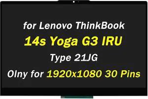 5D10S39954 5D10S39955 5D10S39957 5D10S39956 Replacement for Lenovo ThinkBook 14s Yoga G3 IRU Type 21JG LCD Display 14.0" 60HZ 30 Pins 1920x1080 LED Touch Screen Digitizer Assembly with Bezel