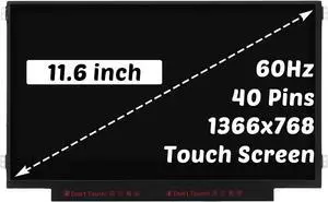 Replacement for HP Chromebook 11 G6 EE G7 EE G8 EE G9 EE 11A G6 EE 11A G8 EE 11MK G9 EE LCD Display for Stream Pro 11 G4 EE 11 G5 1366x768 11.6" 40Pins LCD LED Touch Screen Display Digitizer Panel