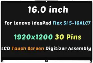 NUOLAISUN LCD Touch Screen Display Assembly for Lenovo IdeaPad Flex 5 16ALC7 82RA0042UK