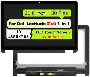 NUOLAISUN LCD Touch Screen Display w/ Bezel For Dell Latitude 11 3140 2-in-1 806R4 0806R4