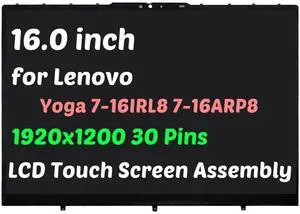 NUOLAISUN 16" for Lenovo Yoga 7-16ARP8 83BS 5D10S39975 LCD Touch Screen Digitizer Assembly