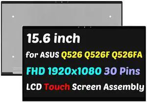 NUOLAISUN 15.6 for ASUS ZenBook Flip 15 Q506 Q507 Q526 Q536 FHD LCD Touch Screen Assembly