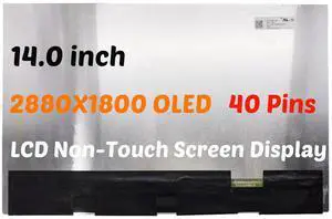 NUOLAISUN 14" ATNA40CU03-002 ATNA40CU03 2.8K OLED LCD Non-Touch Screen Display Panel 40Pin