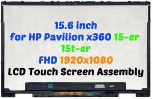 NUOLAISUN LCD Display Screen Assembly FHD for HP Pavilion x360 15-er0534ng 15t-er0xx