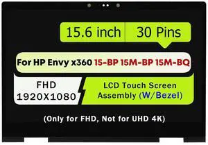 NUOLAISUN LCD Display Screen Assembly for HP Envy x360 15-BP111DX 15-BP165CL 15-BP152NR