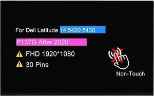 NUOLAISUN LCD Replacement for Dell Latitude 14 5420 5430 P137G (After 2020) 14.0" FHD 1920x1080 30 Pins (Non-Touch Version)