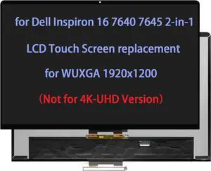 NUOLAISUN 16" Touch Screen Replacement for Dell Inspiron 16 7640 7645 2-in-1 P133F P133F001 P133F002 0YRJ07 07XP7W YRJ07 7XP7W LCD Digitizer LED Display Assembly WUXGA 1920x1200 (30pin Connector)