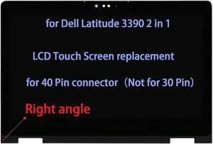 NUOLAISUN 13.3" LCD Replacement for DELL Latitude 3390 2 in 1 Touch Screen Digitizer Assembly FHD(1920 * 1080) 40 PIN