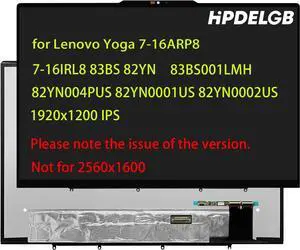 NUOLAISUN 5D10S39941 Replacement for Lenovo Yoga 7-16ARP8 7-16IRL8 83BS 82YN 82YN004PUS 82YN0001US 82YN0002US 1920x1200 IPS 30PINS LCD Touch Screen Display Digitizer Assembly Bezel (Not for 2560x1600