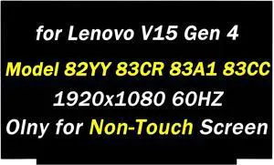 NUOLAISUN Replacement for Lenovo V15 G4 Gen 4 ABP IRU IAN AMN IAH Model 82YY 83CR 83A1 83CC 15.6" 60HZ 30Pins 1920x1080 LCD LED Screen Laptop Display Panel (Only for Non-Touch Screen)