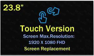 NUOLAISUN 23.8" Touch Screen for HP 24-K 24-k0105d L17303-274 LM238WF5-SSH1 24"LCD Display NUOLAISUN 23.8" Touch Screen for HP 24-K 24-k0105d L17303-274 LM238WF5-SSH1 24"LCD Display