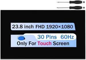 NUOLAISUN For HP All-in-One 24-C 24-CA1234 LCD Touch Screen Replacement Panel 23.8" FHD