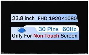 NUOLAISUN New For HP All-in-One 24-D 24-df1250 23.8" FHD LCD Non-Touch Screen Replacement