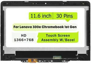 NUOLAISUN 5D10Q93993 For Lenovo 300e Chromebook 1st Gen 81H0 LCD Touch Screen w/ Bezel New