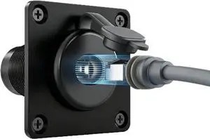 Gen 3 Aluminum Pass Through Wall Socket , IP68 Waterproof Panel RJ45 Port | Multi-Vehicle: RV Camper Boat Trailer Off-Grid, Tool-Free Plug-and-Play Installation ,Hidden Cable Design,Low Signal Loss Gen 3 Aluminum Pass Through Wall Socket , IP68 Waterproof Panel RJ45 Port | Multi-Vehicle: RV Camper Boat Trailer Off-Grid, Tool-Free Plug-and-Play Installation ,Hidden Cable Design,Low Signal Loss