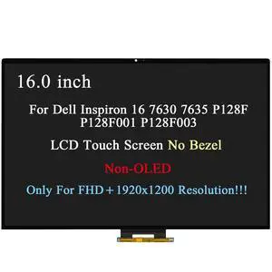 For Dell Inspiron 16 7630 7635 2-in-1 P128F FHD+ LCD Touch Screen Replacement For Dell Inspiron 16 7630 7635 2-in-1 P128F FHD+ LCD Touch Screen Replacement