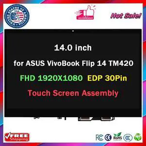 for ASUS VivoBook Flip TM420 TM420UA-WS51T LCD Touch Screen Digitizer Assembly for ASUS VivoBook Flip TM420 TM420UA-WS51T LCD Touch Screen Digitizer Assembly