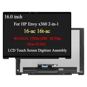 16" WUXGA LCD Touch Screen Display Assembly for HP Envy x360 2-in-1 16-ac0023dx 16" WUXGA LCD Touch Screen Display Assembly for HP Envy x360 2-in-1 16-ac0023dx