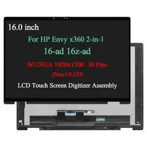 WUXGA LCD Touch Screen Display for HP Envy x360 2-in-1 16-ad0013dx 16-ad0023dx WUXGA LCD Touch Screen Display for HP Envy x360 2-in-1 16-ad0013dx 16-ad0023dx
