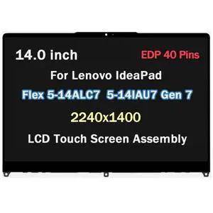 NEW For Lenovo IdeaPad Flex 5 14ALC7 82R9000KUS 2.2K LCD Touch Screen Assembly NEW For Lenovo IdeaPad Flex 5 14ALC7 82R9000KUS 2.2K LCD Touch Screen Assembly