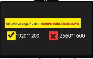 Screen Replacement for Lenovo Yoga 7 2-in-1 16ARP8 16IRL8 83BS 82YN | FRU 5D10S39944 5D10S39975 16.0 inche FHD+ 1920x1200 30 Pins LCD Touch Display Digitizer Assembly Bezel Screen Replacement for Lenovo Yoga 7 2-in-1 16ARP8 16IRL8 83BS 82YN | FRU 5D10S39944 5D10S39975 16.0 inche FHD+ 1920x1200 30 Pins LCD Touch Display Digitizer Assembly Bezel