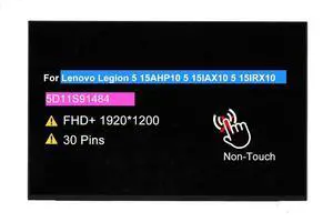 Screen Replacement for Lenovo Legion 5 15AHP10 5 15IAX10 5 15IRX10 | 5D11S91484 15.3" LCD Non-Touch Display WUXGA 1920x1200 30 pin Screen Replacement for Lenovo Legion 5 15AHP10 5 15IAX10 5 15IRX10 | 5D11S91484 15.3" LCD Non-Touch Display WUXGA 1920x1200 30 pin