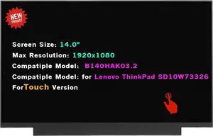 B140HAK03.2 14.0" LCD Display On-Cell Touch Screen Replacement FHD 1920x1080 40 Pins(for Touch Version) B140HAK03.2 14.0" LCD Display On-Cell Touch Screen Replacement FHD 1920x1080 40 Pins(for Touch Version)