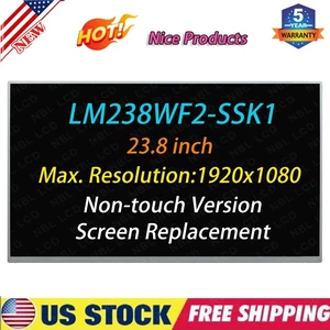 A+ LM238WF2-SSK1 LED LCD Screen FHD Display 23.8 LM238WF2(SS)(K1) Replacement A+ LM238WF2-SSK1 LED LCD Screen FHD Display 23.8 LM238WF2(SS)(K1) Replacement