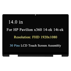 14.0" for HP Pavilion x360 14-ek 14t-ek 14-ek0097nr 14-ek0015TU 14-ek0013dx 14-ek0023dx 14-ek0033dx N09468-001 LCD Touch Screen Display 1920x1080 14.0" for HP Pavilion x360 14-ek 14t-ek 14-ek0097nr 14-ek0015TU 14-ek0013dx 14-ek0023dx 14-ek0033dx N09468-001 LCD Touch Screen Display 1920x1080