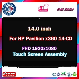 14.0" for HP Pavilion x360 14m-cd0000 14-cd1000 14-cd2000 14-cd0011nr 14-cd2053cl 14-cd0009la FHD LCD Touch Screen Assembly 14.0" for HP Pavilion x360 14m-cd0000 14-cd1000 14-cd2000 14-cd0011nr 14-cd2053cl 14-cd0009la FHD LCD Touch Screen Assembly
