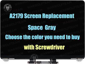 Screen Replacement for MacBook Air 13" 2020 A2179 EMC 3302 LCD Screen Retina Display Full Assembly (Gray)
