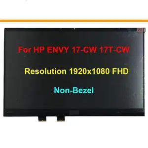 NUOLAISUN 17.3" LCD Screen Assembly for HP Envy 17-CW0023DX 17T-CW100 17-CW000 FHD 1920 * 1080 Display Digitizer (No Bezel)