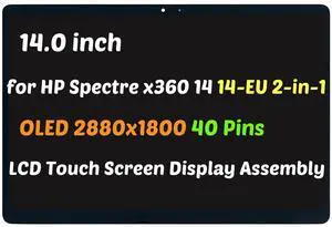 NUOLAISUN 14" for HP Spectre x360 14-EU0002NJ 14-EU0013DX OLED LCD Touch Screen Assembly