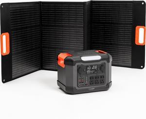 MAXIRON 1200w Portable Power Station 1080Wh Solar Generator with Wireless Charger ,5 LED Modes ,Solar powered generator for Traveling ,Home Use, Emergency Backup(in 3-10 USA)
