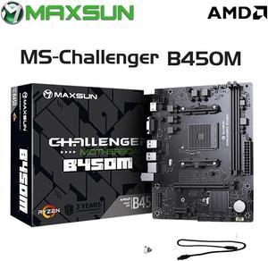 MAXSUN Motherboard B450M Dual-channel DDR4 Memory AM4 APU Mainboard M.2 NVME (supports Ryzen 4500 5600 5600G CPU)